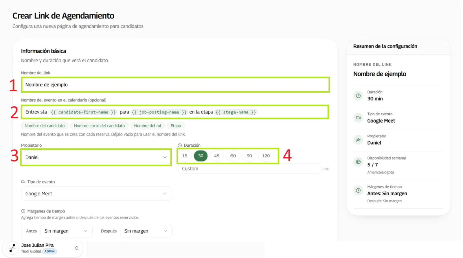 Formulario de información básica